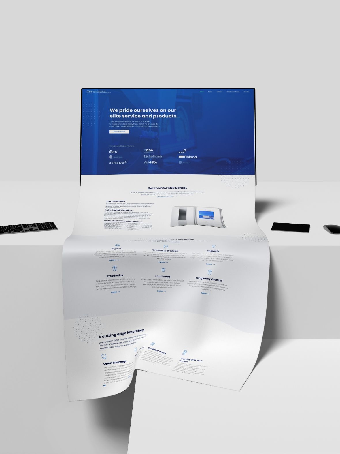 ainsley.dev EDR Dental Mockup