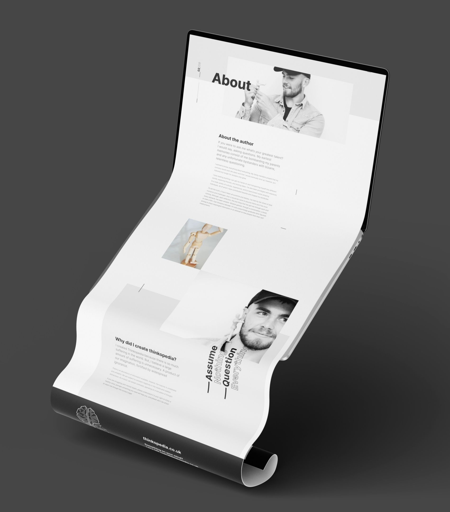 ainsley.dev Thinkopedia Mockup